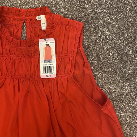 JOIE Limited Edition Womens Sleeveless Top Ruffled Neck Size S - Small - NWT$198 - Picture 6 of 16